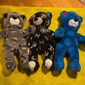 Lot 3 Build-A-Bear Plush Batman  / Star Wars / Captain America